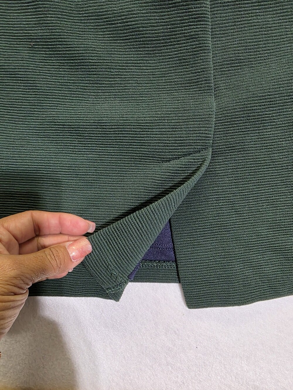 BODEN DARK GREEN TEXTURED PONTE MIDI SHEATH DRESS SZ US 4R - Picture 12 of 13